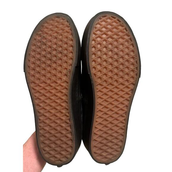 Vans Women's Authentic Stacked Velvet Plaid Green Black Platform Shoes 6/7.5 - Picture 7 of 8